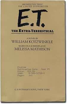 洋書 E.T. Amazon.co.jp: E. T.-The Extra-terrestrial : Kotzwinkle
